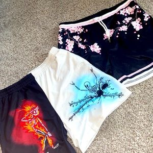 Above the knee athletic shorts!